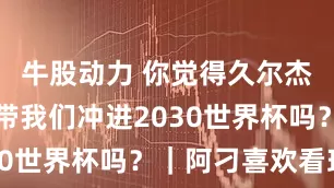 牛股动力 你觉得久尔杰维奇，能带我们冲进2030世界杯吗？｜阿刁喜欢看球